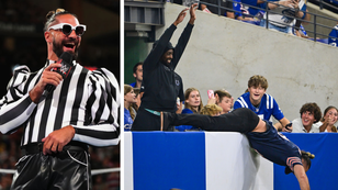 T.Y. Hilton Throws WWE's Seth Rollins Over Wall During Colts' Win Over Bears