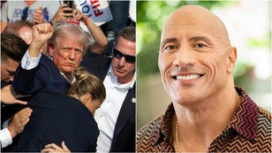 Dwayne "The Rock" Johnson was impressed by Donald Trump's reaction to being shot. He praised his reaction. (Credit: Getty Images)