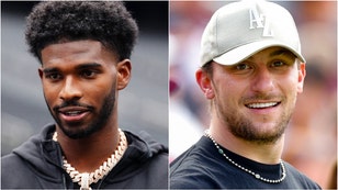 Johnny Manziel ripped Shedeur Sanders for throwing his offensive line under the bus. What did he say? Watch a video of his comments. (Credit: Getty Images)