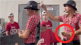 Kid Rock tips concession workers. (Credit: OutKick/Trey Wallace)