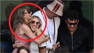 Taylor Swift is facing the wrath of social media after hugging Brittany Mahomes during the US Open. See the reactions. (Credit: Getty Images)