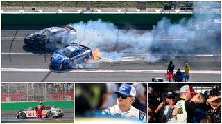 Dale Earnhardt Jr. gets honest about his racing future, NASCAR wives get frisky over the weekend and this Atlanta crash made me nervous.