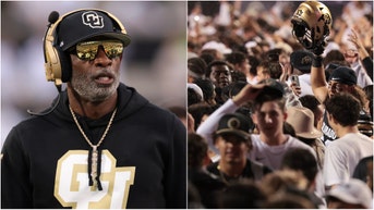 Colorado fans stormed the field after beating unranked Baylor. Watch a video of the field storming. OutKick's David Hookstead reacts. (Credit: Getty Images)