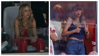 taylor swift brittany mahomes chiefs game donald trump support