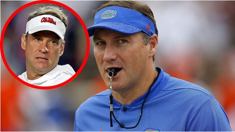 Former Florida coach Dan Mullen says he told the Gators to hire Lane Kiffin after being fired. Watch a video of his comments. (Credit: Getty Images)