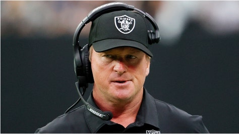 Jon Gruden wants to return to coaching and is open to coaching a college team. Will a college team hire Gruden? (Credit: Getty Images)