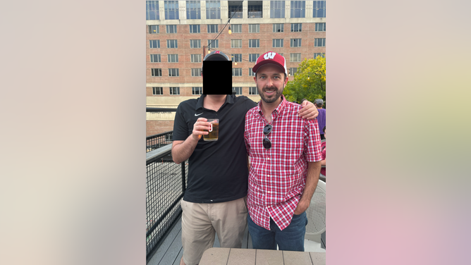 A censored photo of a member of the entourage in Madison. (Credit: David Hookstead)