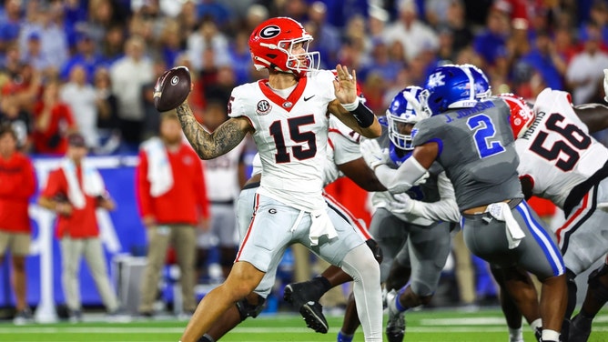 The Georgia Bulldogs beating the Alabama Crimson Tide in Tuscaloosa Saturday is one of my picks in the Weekend Betting Guide for September 28-29. (Photo credit: Tanner Pearson-Imagn Images) 