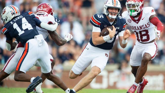 Hank Brown was benched against Arkansas. (Credit: Jake Crandall/ Advertiser / USA TODAY NETWORK via Imagn Images)