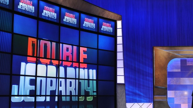 CULVER CITY, CA - APRIL 17: Game show host Alex Trebek rehearses his lines on the set of the "Jeopardy!" Million Dollar Celebrity Invitational Tournament Show Taping on April 17, 2010 in Culver City, California. (Photo by Amanda Edwards/Getty Images)