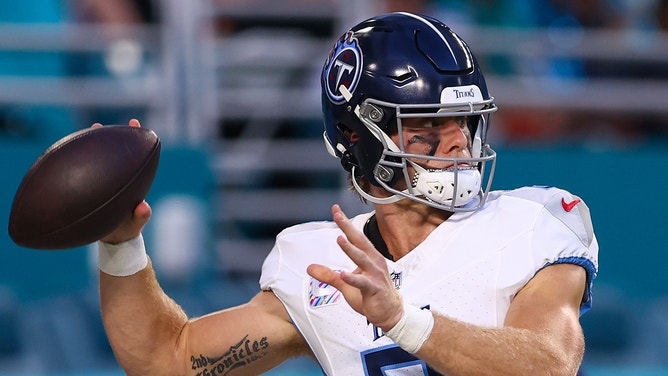 Tennessee Titans QB Will Levis added to his resume of terrible plays in 2024 with an interception on the first drive against the Miami Dolphins.