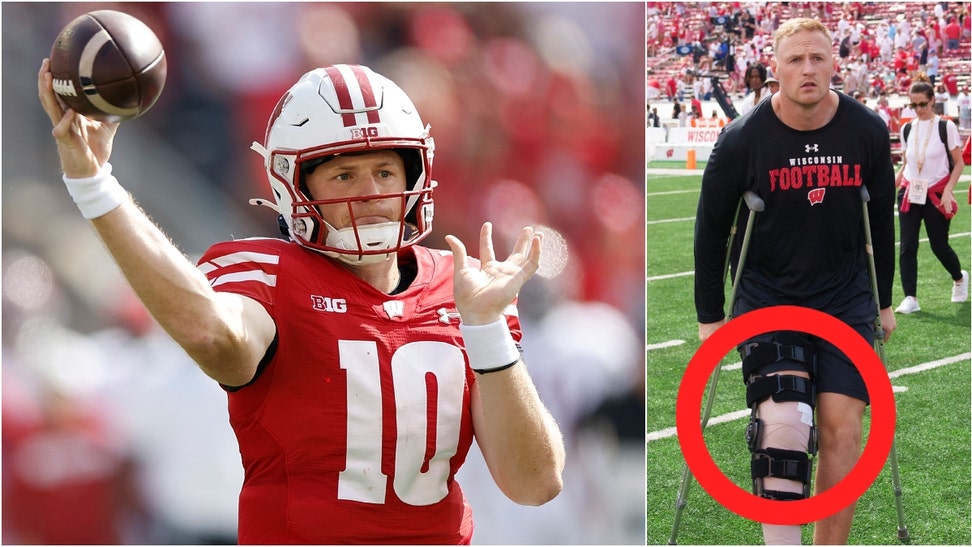 How serious is Tyler Van Dyke injured after getting hurt against Alabama? Luke Fickell offered an update, and it doesn't sound good. (Credit: Getty Images)