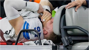 The Detroit Lions announced Aidan Hutchinson underwent surgery to repeat a fractured tibia and there's no timeline for a return. When will he play again? (Credit: Getty Images)