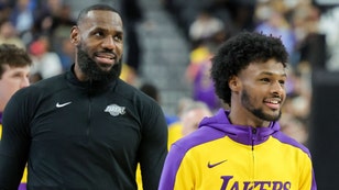 Bronny James was a mess in Lakers debut, but the pregame nonsense with LeBron James really set NBA fans off.