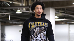 76ers' Jared McCain Rocks Caitlin Clark Hoodie In Indy Ahead Of Game Against Pacers