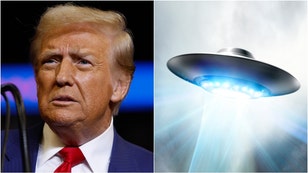 Donald Trump makes stunning UFO claim during interview with Joe Rogan. (Credit: Getty Images)