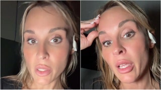 OnlyFans star Allie Rae shared a horrifying look at Hurricane Milton. (Credit: Screenshot/X Video https://x.com/MrsAllieRae/status/1844233267458998482)