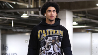 76ers' Jared McCain Rocks Caitlin Clark Hoodie In Indy Ahead Of Game Against Pacers