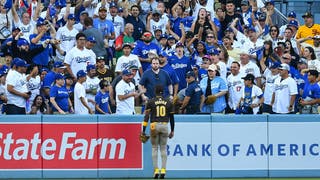 Dodgers Fans Throw Things At Padres Players During Heated NLDS Game 2