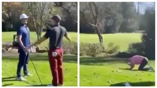 golfer hits man in the head with driver