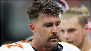 Watch a scene of Travis Kelce in the new FX show "Grotesquerie." What is the show about? What character does he play. (Credit: Getty Images)