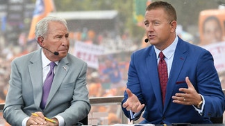 Lee Corso did not make the trip to California with College GameDay today.