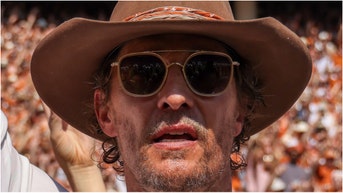 Matthew McConaughey called out Oklahoma fans for leaving early during a blowout loss to Texas. See his viral tweet. (Credit: Getty Images)