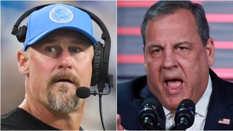 Dan Campbell responds to criticism from Chris Christie. (Credit: Getty Images)