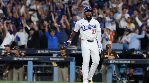 Teoscar Hernandez home run Dodgers padres NLDS 