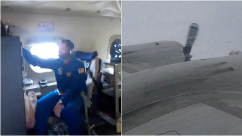 National Oceanic and Atmospheric Administration plane flies through Hurricane Milton. (Credit: Screenshot/X video https://x.com/NOAA_HurrHunter/status/1843706785401843941)