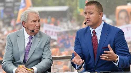 Lee Corso did not make the trip to California with College GameDay today.
