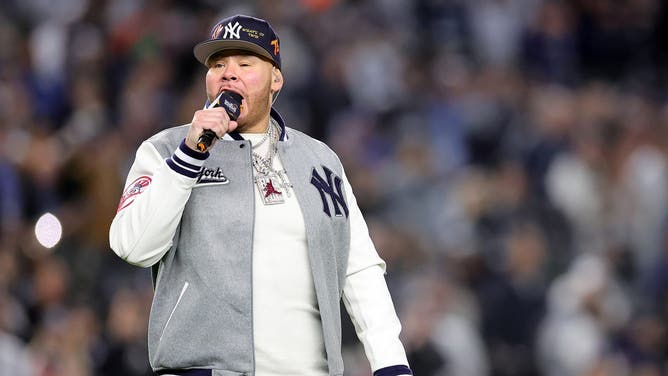 For some insane reason, the New York Yankees brought Fat Joe onto the field to rap before their World Series game against the Los Angeles Dodgers.