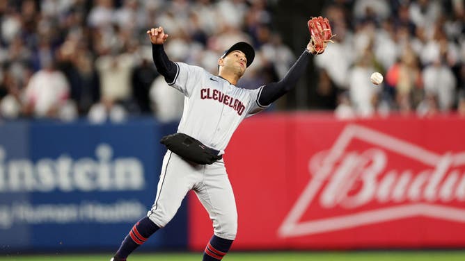 Brayan Rocchio, the New York Yankees of the Cleveland Guardians, showed up