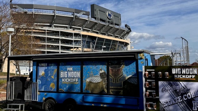 Big Noon Kickoff setup outside of Beaver Stadium for Ohio State versus Penn State Via: Trey Wallace