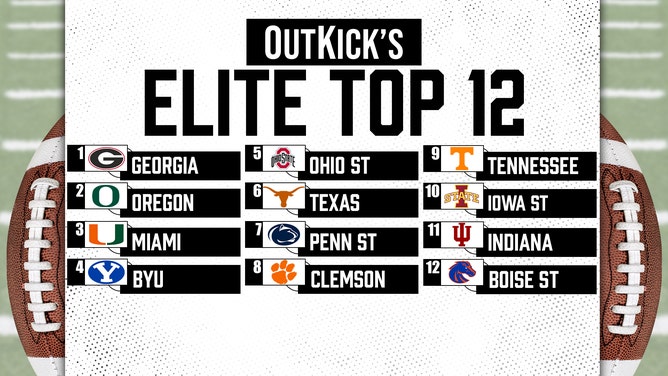 The OutKick College Football Playoff Top-12