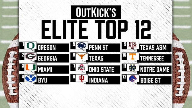 The OutKick College Football Top 12