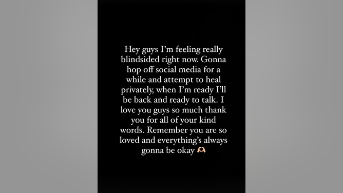 Brianna Chickenfry reacts to Zach Bryan breaking up with her. (Credit: Instagram/https://www.instagram.com/stories/briannalapaglia/3484590343115466986/)