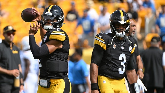 The Pittsburgh Steelers +1.5 over the New York Jets in NFL Week 7 is one of my picks in the 'Weekend Betting Guide' for October 19-20. (Barry Reeger-Imagn Images)