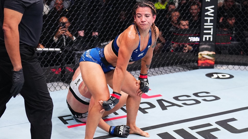 ufc fighter ailin perez france suspended twerking opponents face