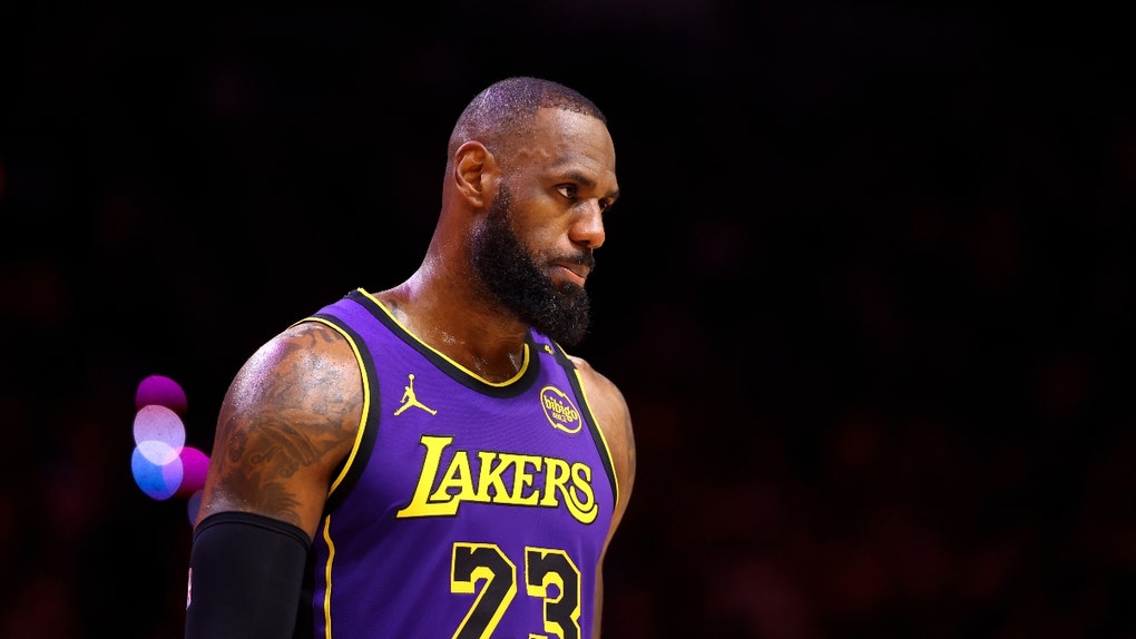 LeBron James of the Los Angeles Lakers