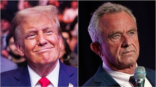 RFK Jr. is getting ruthlessly roasted over a photo with Donald Trump and McDonald's. Check out the reactions to the photo. (Credit: Getty Images)