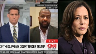 Bakari Sellers floats Kamala Harris for Supreme Court. (Credit: Getty Images and CNN Broadcast screenshot/https://x.com/EndWokeness/status/1854891939239276893)