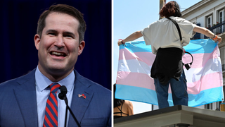 Protesters Rally Outside Dem. Rep. Seth Moulton's Office After He Spoke Out Against Males In Women's Sports