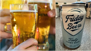 OutKick's David Hookstead reviews Friday Beers light lager. Is the beer worth trying? What are the nutrition details? (Credit: Getty Images and David Hookstead)