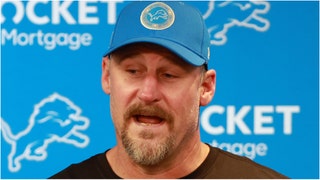 Detroit Lions coach Dan Campbell shared an important message after nearly blowing the Thanksgiving game to the Bears. Watch a video of his comments. (Credit: Getty Images)