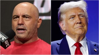 Joe Rogan endorsed Donald Trump with a very simple message. What did Rogan tweet? Watch his interview with Elon Musk. (Credit: Getty Images)