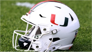 A Miami Hurricanes player ran over a Georgia Tech fan after the upset loss. Watch a video of the moment. (Credit: Getty Images)