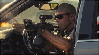 Taylor Sheridan's hit military show "Lioness" is being smeared as "vile" propaganda. OutKick's David Hookstead responds. (Credit: Paramount+)