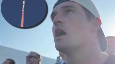 Bryson DeChambeau In Awe Watching SpaceX Starship Launch Next To Donald Trump