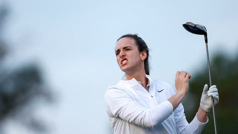 Video: Caitlin Clark Nearly Takes Out Fan With Wild Golf Shot During LPGA Pro-Am